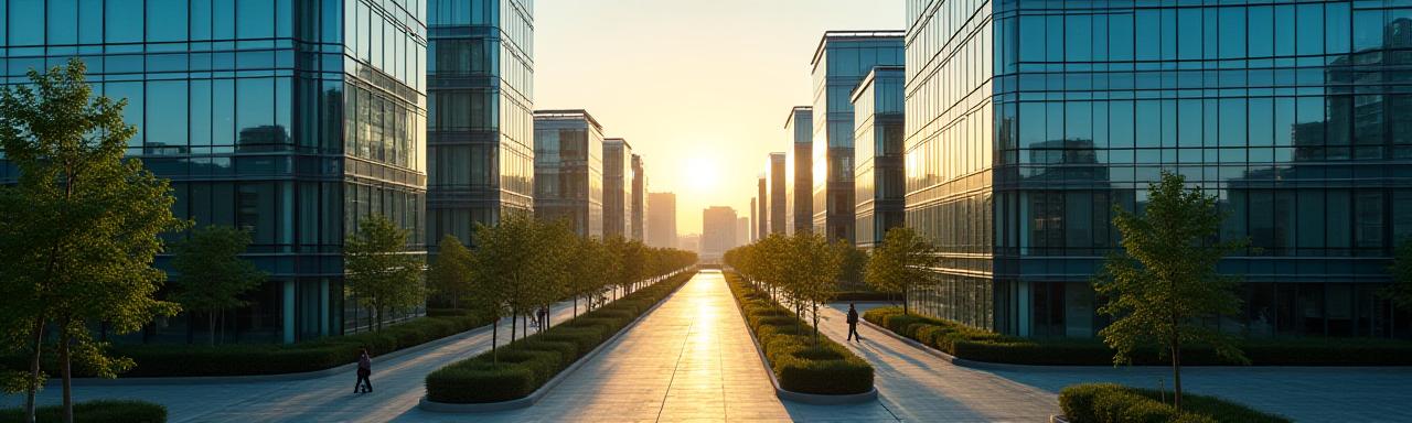 Aerial view of Pearl Avenue business district in the UK